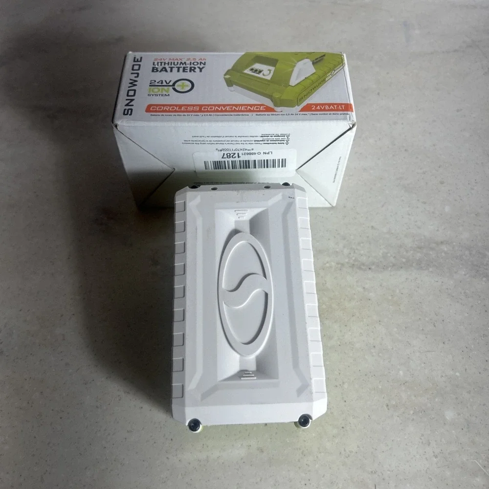 Snow + Sun Joe 24VBAT-LT Pro Lithium-Ion Battery 24 Volt | 2.5-Ah (Open Box)